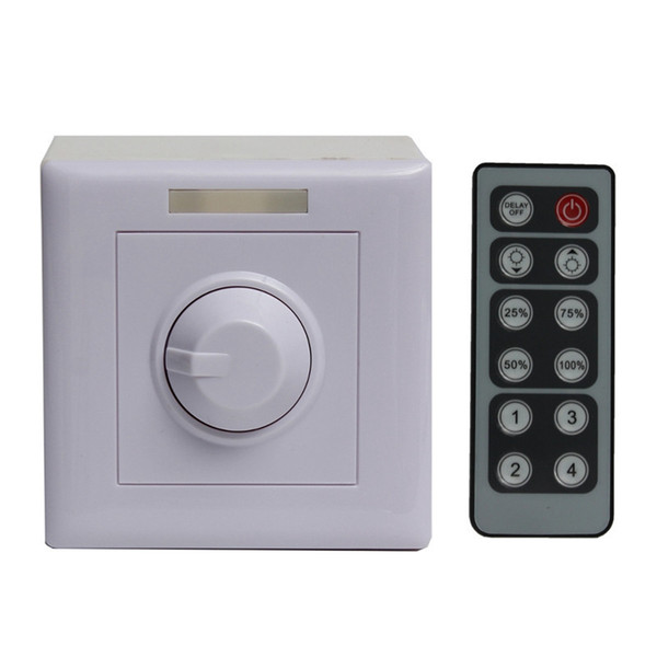 Infrared 12 Key Knob PWM Triac LED Dimmer Light Remote Controller Switch For LED Strip 12V