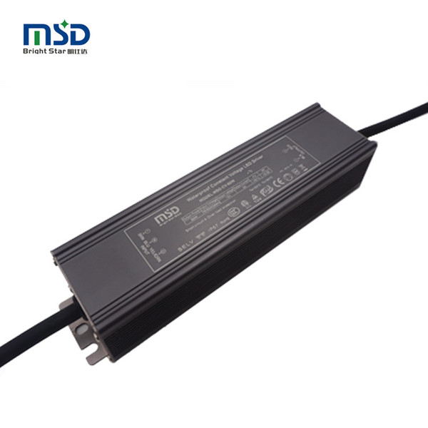 100w 0-10v pwm constant voltage dimming waterproof led driver with CE SAA ETL Certification led light power metal shell