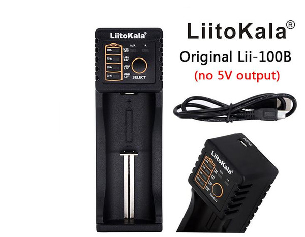 high Q LiitoKala Li-ion NiMH 100 b Liepo4 USB Battery Charger for T6 10440/17670/18490/16340 (RCR123)/14500/18350/18650 Rechargeable Battery