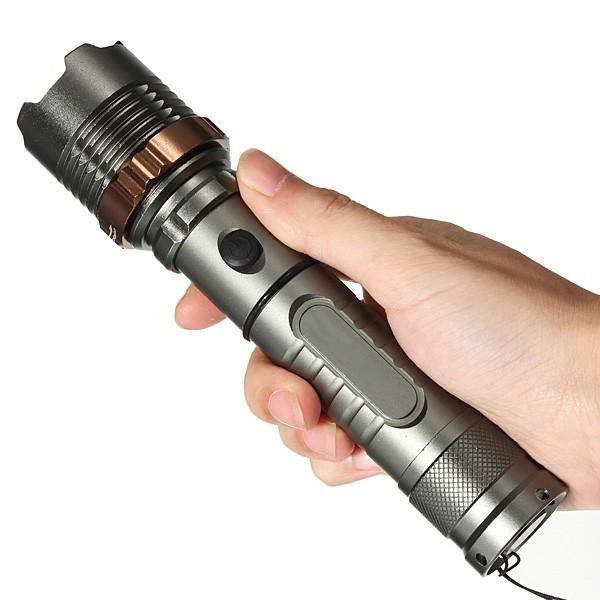 Cree Zoom Charge War 10 Flashlight T6 Light