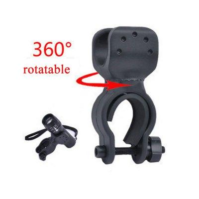 Free DHL TOP quality U Pattern 360 Degrees Rotatable Bicycle Clip U - shape Torch Light Holder