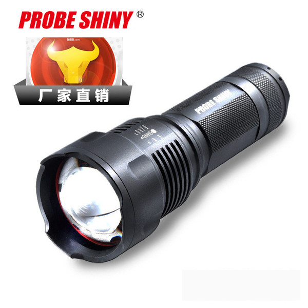 Explore Brighten Power Light Flashlight Flexible Zoom Led Flashlight T6 Can Charge Long Shots Searchlight