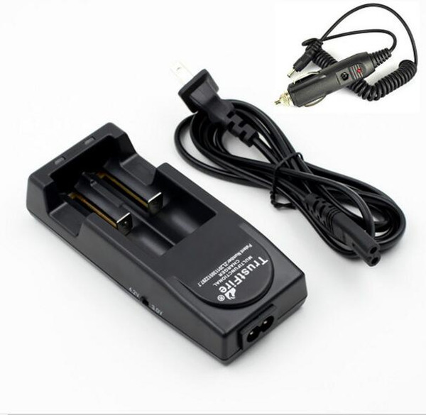 IN stock Trustfire charger 18650 Universal Lithium Ion Rechargeable Battery Charger for CR123A 16340 14500 10400 +Car Charger