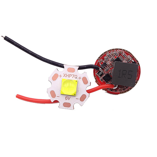 Manta Ray DIY Flashlight 22mm Output 6V Boost Driver Circuit Board For XHP70/XHP70.2 (1x3.7V 18650 Input)