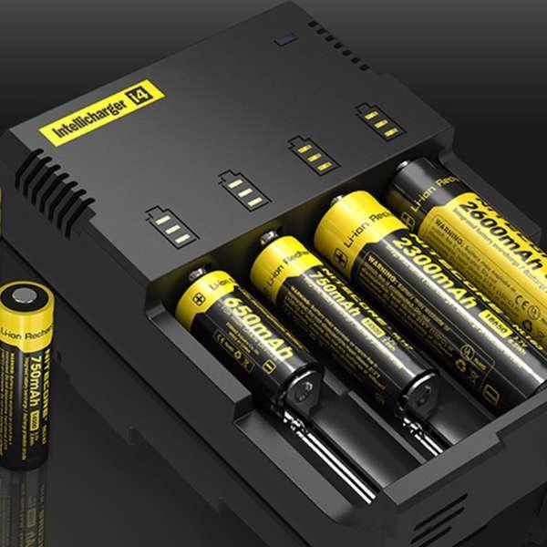 Nitecore I4 Intellicharger Universal e cig Charger clone for 18650 16340 26650 10440  14500 Battery Nitecore Battery Chargers free shi