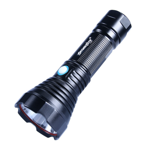 Cross Border New Pattern High Light Led Light Outdoors Aluminium Alloy Flashlight Customized More Function Go Hunting Flashlight