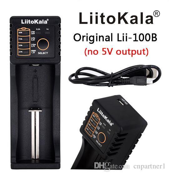 LiitoKala Li-ion NiMH 100 b Liepo4 USB Battery Charger for CREE T6 10440/17670/18490/16340 (RCR123)/14500/18350/18650 Rechargeable Battery