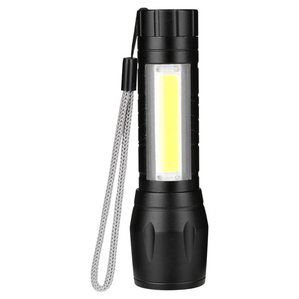 Cross Border Cob Aluminium Alloy Light Torch Flexible Adjust Light Beam Led Outdoor Sport Mini- Flashlight