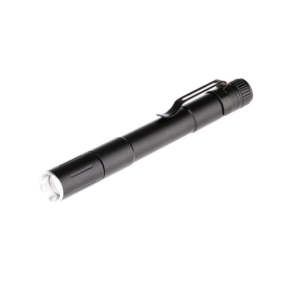 Cross Border Heat Sell Mini- Led Flexible Focusing Medical Light Pen Portable Pen Button Waterproof Aluminium Alloy Small Flashlight