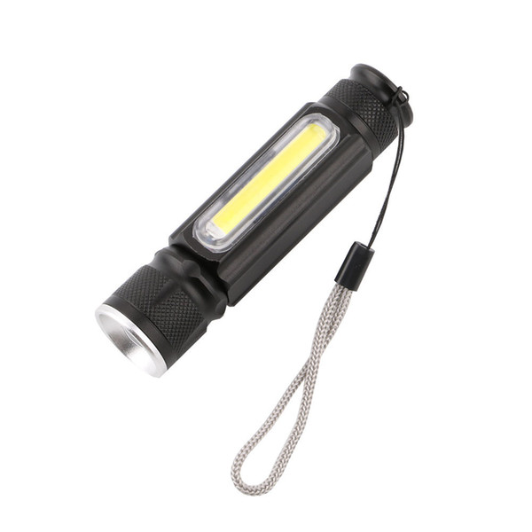 New Pattern T6 Light Flashlight Cob Work Lamp Flexible Focusing Built-in Usb Charge Waterproof Led Illuminating Lamp