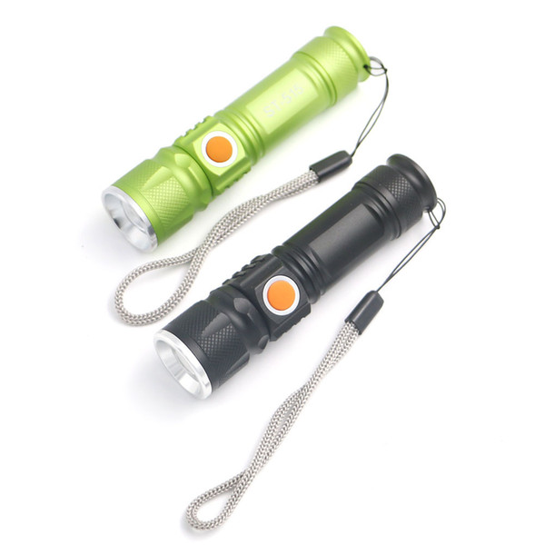 New Pattern Built-in Usb Charge Flexible Dimming T6 Light Flashlight Led Aluminium Alloy Flashlight Outdoors Illuminating Lamp