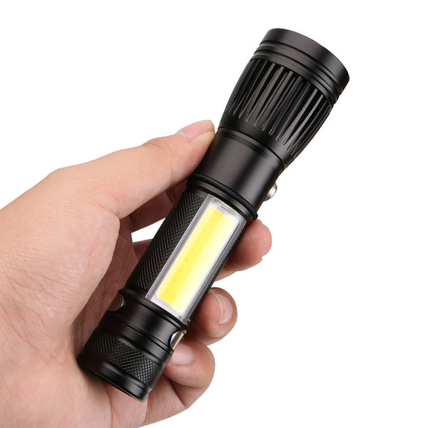 Led More Function Flexible Aluminium Alloy Flashlight Usb Charge Outdoors Lighting Camp Lamp Emergency Lamp