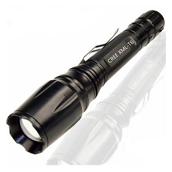 T6 Flexible Focusing Aluminium Alloy Charge Light 2 Section Flashlight Foreign Trade Heat Sell X7