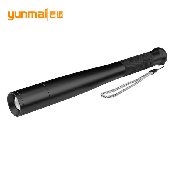 Cross Border For New Pattern Xml T6 Baseball Good Stick Type Self Protection Flashlight Light Zoom Mace