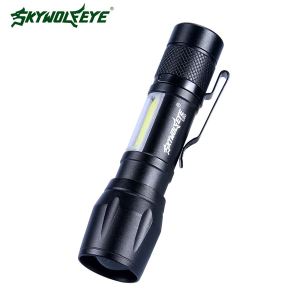 Skywolfeye Mini- Flexible Cob Light Aluminium Alloy Led Flashlight Outdoors More Function Flashlight