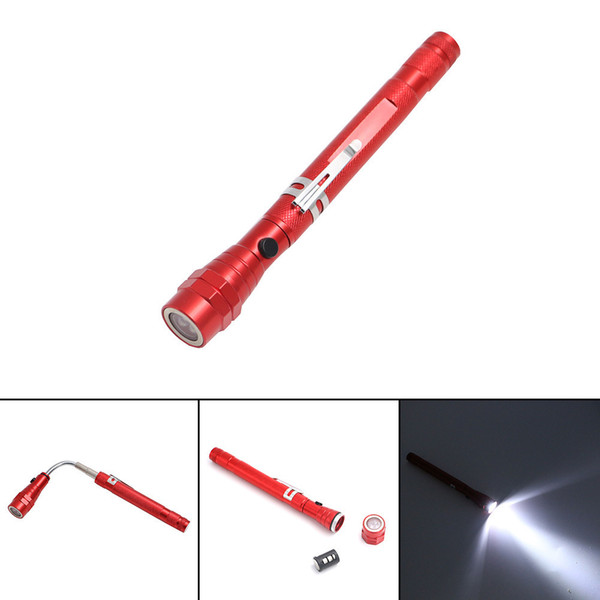 New Pattern 3led Can Flexible Flashlight More Function Pen Lamp Tool Lamp Both Ends Bring Magnetism Flexible Pick Up Organ Flashlight