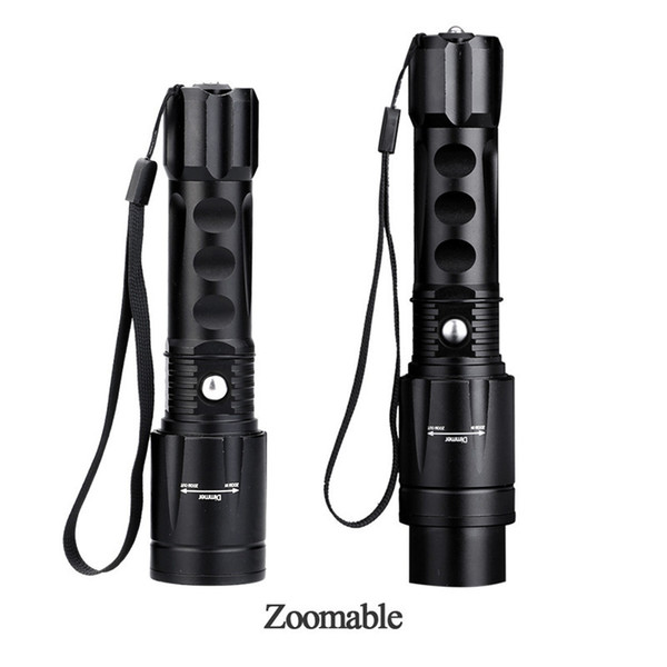 New Pattern Rotating Focusing Cree Led Aluminium Alloy Light Flashlight Outdoors Cycling Waterproof Lighting