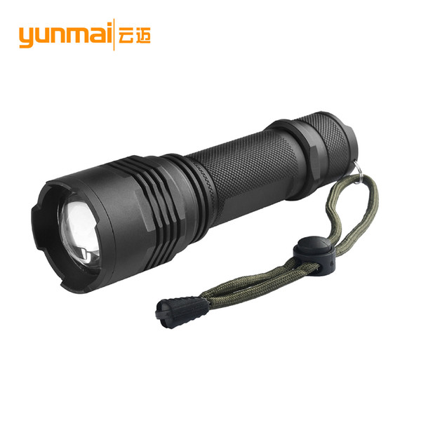 Cross Border For Xml T6 Aluminium Alloy Zoom Flashlight Cob Outdoors Portable Led Light Lighting Flashlight