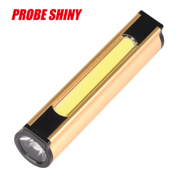 New Pattern Light Flashlight Outdoors Lighting Long Shots Led Mini- Flashlight Can Charge Household Lighting Cob Flashlight