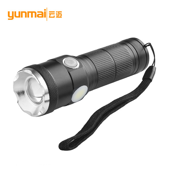 Xml T6 Light Flashlight Flexible Zoom Long Shots Flashlight Can Charge Outdoors Illuminating Lamp Cross-border Electricity Suppliers