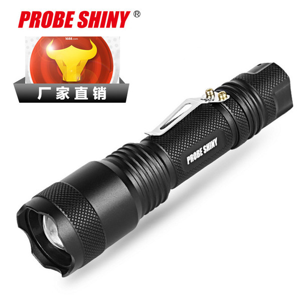 Light Flashlight Long Shots Can Charge Waterproof Household Mini- Small Flashlight Zoom Outdoors Lighting Led Flashlight