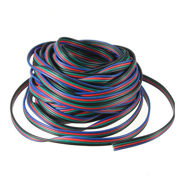 10M 4 pin RGB Extension Wir 5050/3528 RGB Led strip extension cable wire cord free shipping