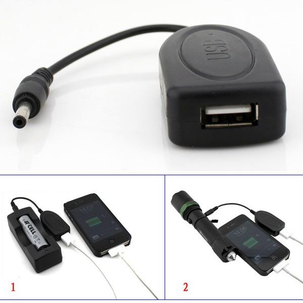 DC 3.5MM Male to USB Female conversion cable power cable 4.2 V booster