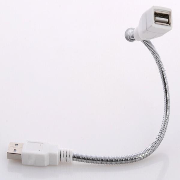 Extension Cable for USB Light with Data Transmission Function for mobile power led lighting usb camping light - White