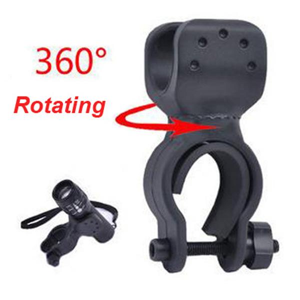 Bike Cycling Grip Mount 360 Degree Rotating Bike Clamp Clip Bicycle Flashlight mount Light Holder Torch Holder