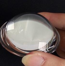 25 30MM optical lenses Transparent surface LED Flashlight photics Glass Lighting Plano-convex Lens