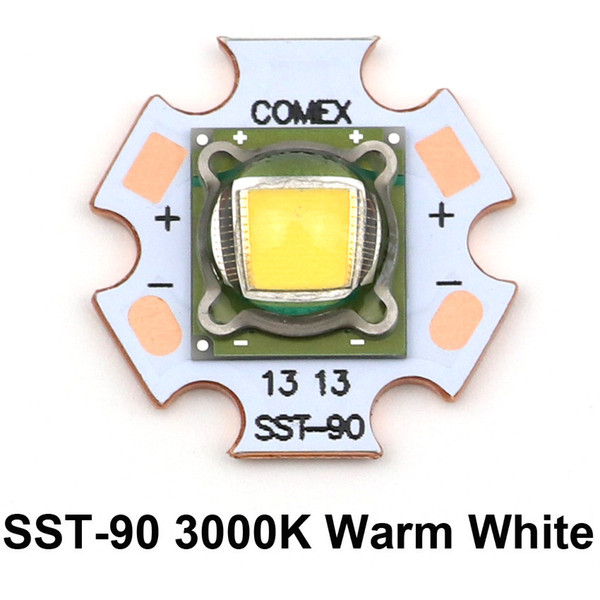 1 Piece Luminus SST-90 LED Module Chip diode bulb 3000k warm white 30W 2250 Lumens SST90 LED Emitter with 20mm Copper Board