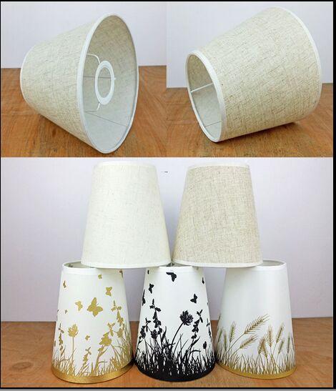 Promotion Simple Style Screw E27 Quality Fabric Lamp Covers&Shades Used for Small Table Lamps Wall Lights Lamp Chandelier Lighting Parts