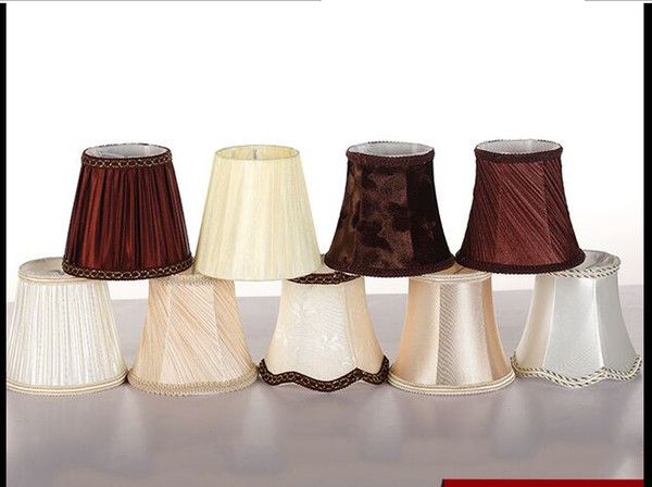 Down DIA13cm Quality Fabric E14 Tip Bulbs Lamp Covers&Shades Used for Small Table Lamps Wall/Pendant Lights Lamp Chandelier Lighting Parts