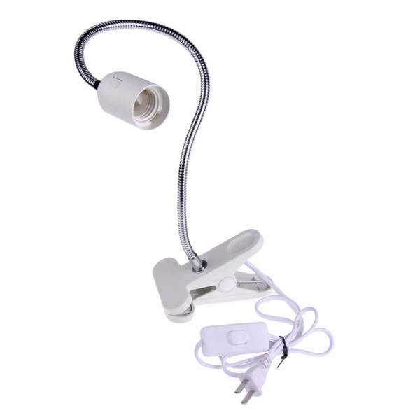 Flexible E27 LED Lamp Holder On/off Switch 50Cm Power Cable Cord with Clip US PLUG