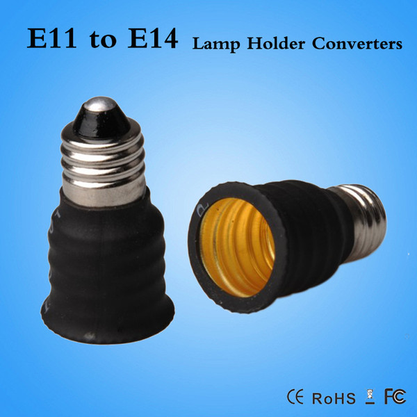 E11 to E14 lamp holder adapter,for LED bulb,CFL light,halogen bulb,E14 to E11 converter,E11 male to E14 female