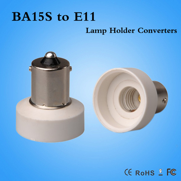 led lamp adapter BA15S to E11 lamp holder adapter Fireproof Material LED Light Adapter BA15S-E11 Converter