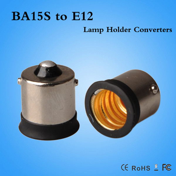 High Quality BA15S to E12 lamp holder adapter Fireproof Material LED Light Adapter BA15S-E12 Converter