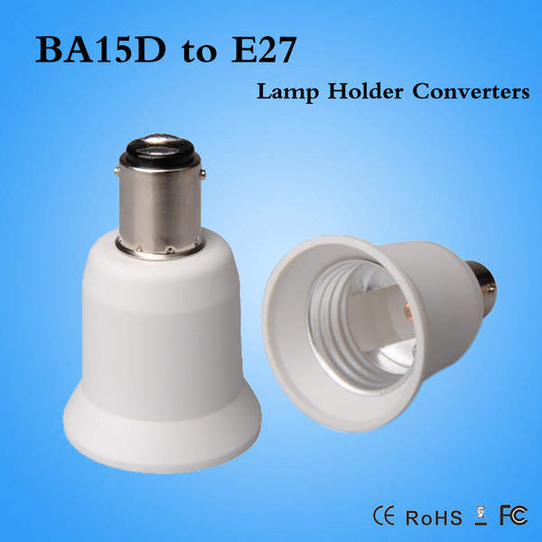 Fireproof Material BA15D to E27 lamp Holder Converter Socket Conversion light Bulb Base type BA15D-E27 Adapter