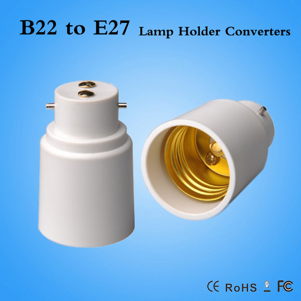 DHL Fast shipping B22 to E27 lamp holder adapter B22-E27 Converter LED Bulb Base Light Socket Converters