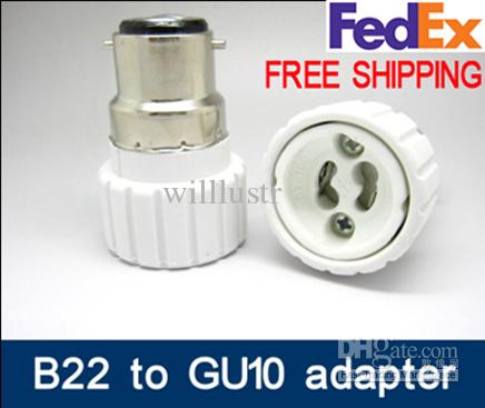 B22-GU10 Brand New B22 to GU10 adaptor LED Light adapter Lamp Adaptor bayonet cap to gu10 adaper B22/BC to GU10 converter GU10-B22