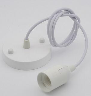 pendant lamp E27 holders sockets caps for led down lights with base and 100cm cable kinds of E 27 LED base socket