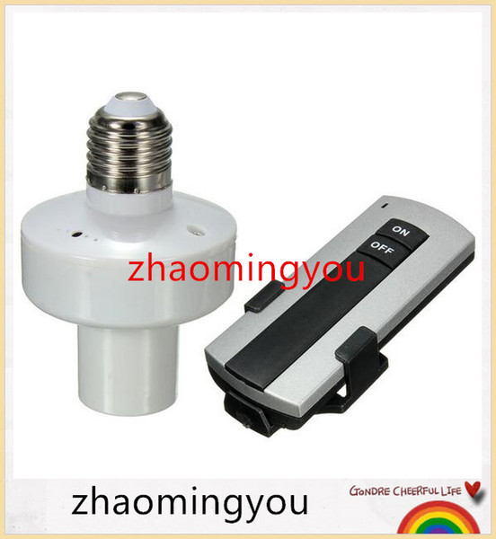 Durable E27 Screw Wireless Remote Control Light Lamp Bulb Holder Cap Socket Switch New On Off Hot Sale