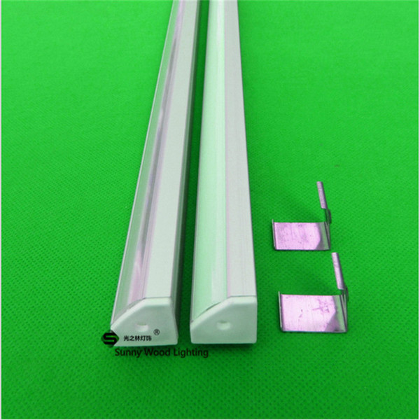 Free shipping 2m Triangle aluminum profile for led strip,frosted/transparent cover for 12mm pcb with fittings CC-19X19L