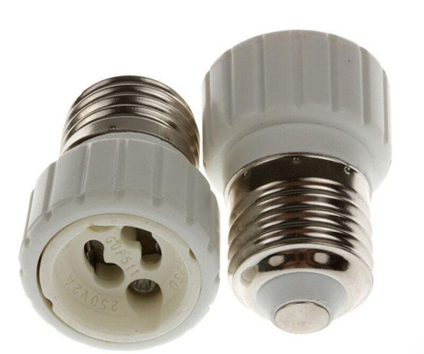 2015 CE RoHS New Light Lamp Bulb Adapter Converter LED E27 To GU10 Socket Holder Light Bulb Lamp socket for GU10 white body