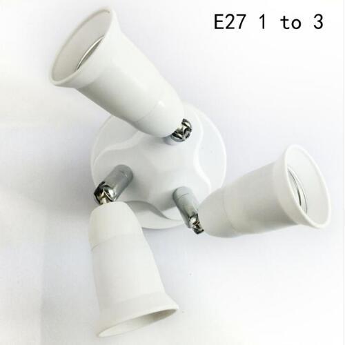 E27 lamp base rotating e27 1 to 3 / 1 to 4 / 1 to 5 Lamp Holder Converter 360 Degrees Flexible Rotation