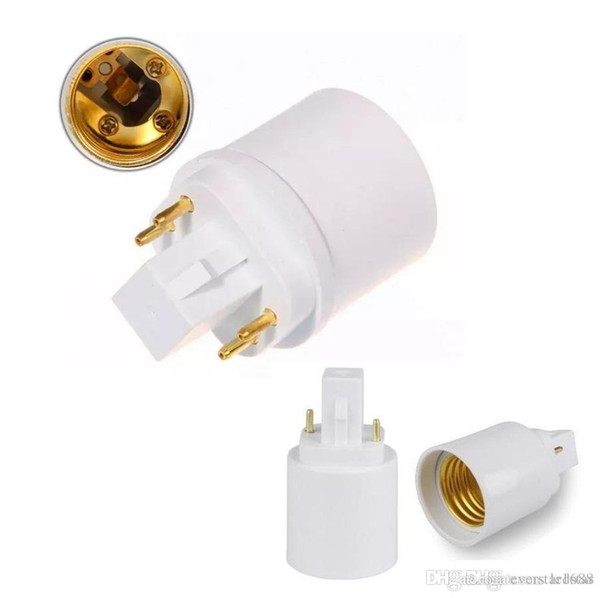 2 pins or 4 pins G24 male to E27 female G24d G24q to E26 E27 light bulb base holder converter adapter