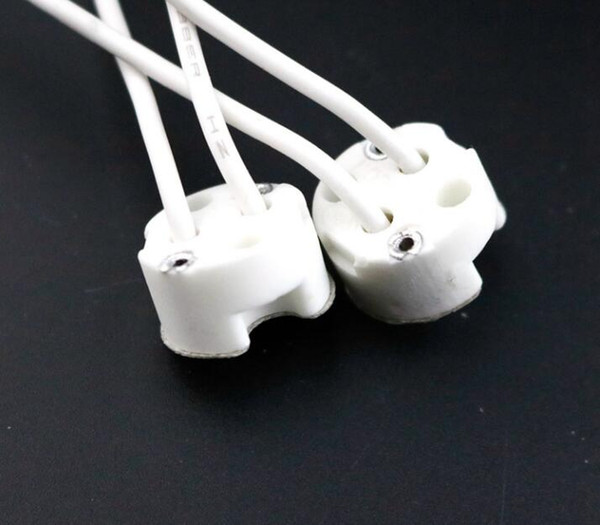 LED Bulbs,LED Lamp Socket holder Base Halogen with Wire Miniature Bi-pin Base,GU5.3 MR16 MR11 Lighting Accessories,X500