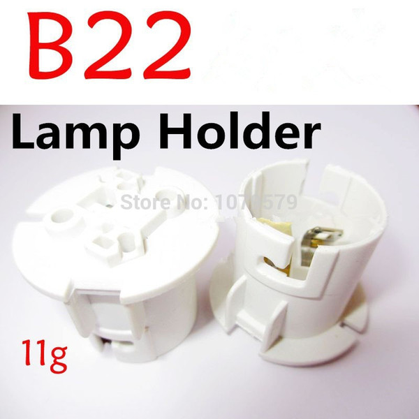 White B22 Lamp Base B22 Lamp Holders B22 Lamp Socket for LED Lights Energy Saving Lamps Incandescent