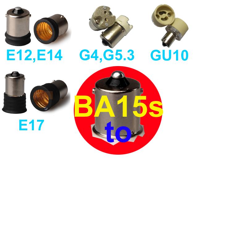 BA15s to E12 E14 E17 MR16 GU5.3 GU4.0 MR16 holder socket converter adapter