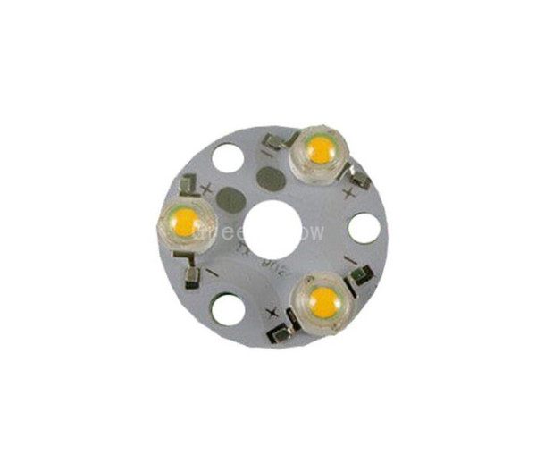 10X Super bright LED module aluminium PCB with LEDs 3W aluminum base round pcb with leds free shipping